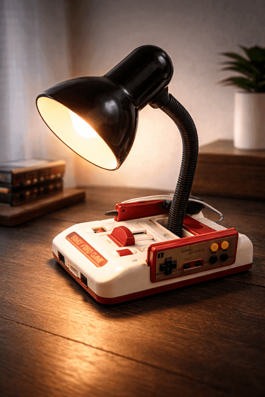 Lámpara Famicom Retro — Pieza Única de Colección