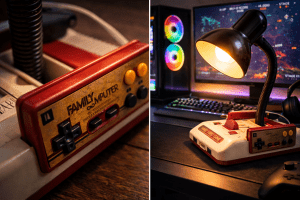 Lámpara Famicom Retro — Pieza Única de Colección