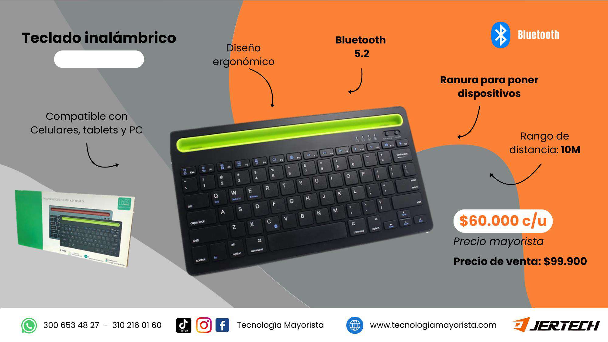 Teclado Bluetooth K108