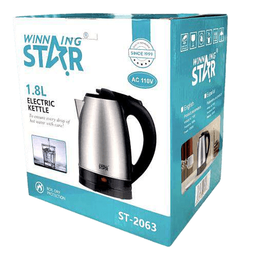 st2063 Tetera Eléctrica Compacta 1.8L Acero 1500W